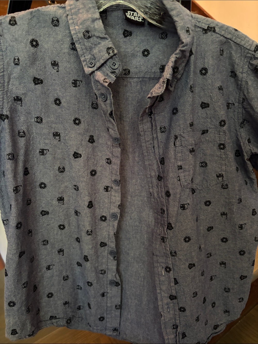 Star Wars cotton button down shirt